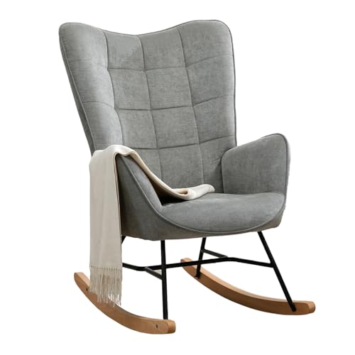 POLTRONA DONDOLO RELAX DALLE DIMENSIONI PERFETTE: la nostra poltrona a dondolo da interno è super comoda ma non ingombra troppo spazio, ideale da posizionare in un angolo della cameretta o del soggiorno. Seduta: 40x50cm; schienale: 65cm; altezza dal suolo al sedile: 43cm; altezza totale: 97cm.