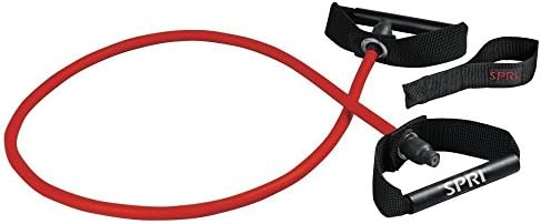 SPRI 07-71550 Xertube Resistance Band w/Door Attachment, Red, Medium