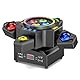 150W Moving Head Bühnenlicht Strahl, RGBW LED 4 Lampenarm Wash Spotlight mit Fernbedienung Gold Strobe Partylicht Scheinwerfer für Disco DJ Bar Geburtstagsfeier