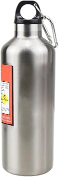 Thermoses Water Bottle Stainless Vacuum Cup 17oz Nitrogen Bottle Type Thermal Cold Insulation Reusable Sport Water Bottles Leakproof Carabiner Included Easy to Carry Work Sport Outdoor Hiking