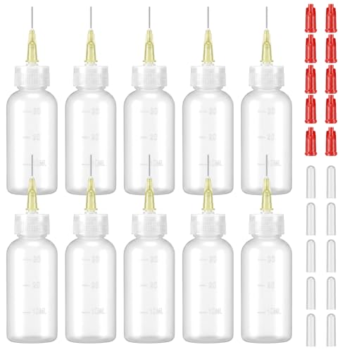20 Pcs Precision Tip Applicator Bottles, 30ml Needle Tip Squeeze Bottles