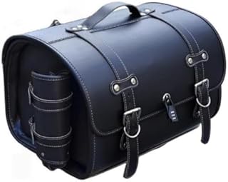 Bxzzuisバイク リアボックス オートバイのトランク33L大容量 バイク サイドバッグ フルフェイス収納可能 ヘルメット入れ 着脱可能式小物収納 取りやすい 多機能 防水 単純 持ち運びが容易 旅行 ツーリング 通勤 通学 (A,33L) [並行輸入品]