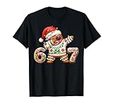 Funny Gingerbread Six Seven 67 Ice Cream Drip Christmas Boys T-Shirt