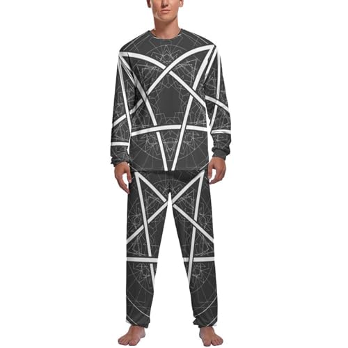 Ensemble de pyjama homme pantalon et haut manches longues imprimé