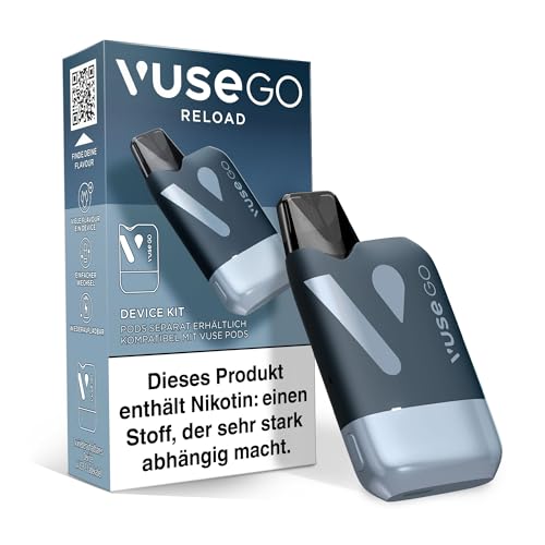 Vuse Go Reload Starter Set mit Zugautomatik, Kompakte Vape mit USB-C Kompatibilität, ergonomisches Design, mit nur einem Device,...
