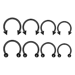 8pcs Nose Piercing-Black