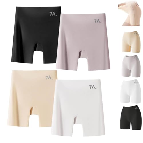 Choosemuc Ice Silk Panties 7a,3-In-1 Panties Women High-Waist Ice Silk Underwear With Tummy-Control Hip-Lifting