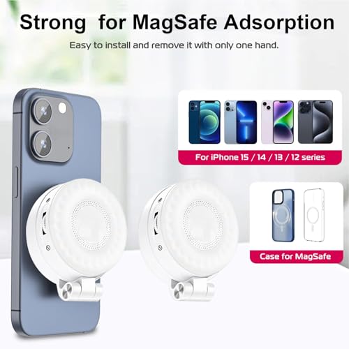 zjhukfmc Luz para Selfie para teléfono, Anillo magnético para Fotos, iluminación Ajustable Recargable para Fotos, transmisión en, Maquillaje, vlog, Viajes, videoconferencias, grabación, cámara - imagen 5