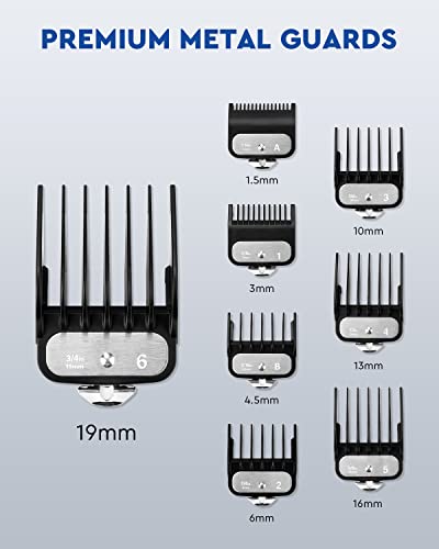 Mosmaoo Professional Hair Clippers And Hair Trimmer Combo Set For Men, Cordless Barber Clippers For Hair Cutting &Beard Trimmer With 5 Rotational Speeds And Adjustable Blade For Men, Women, And Kids #TOP4