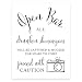 Andaz Press Wedding Party Signs, Formal Black and White Print, 8.5x11-inch, Open Bar All Drunken Shenanigans Will be Captured and Mocked for Years to Come Proceed with Caution Sign, 1-Pack