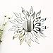 Adesivo da Parete Specchio Acrilico,1 pezzo Adesivo Specchio Acrilico Girasole,Adesivo murale 3D girasole,Adesivo Specchio Girasole Creativo, per Camera da Letto Soggiorno Decorazione Bagno (Argento)