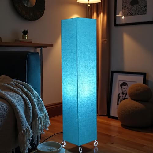 Image of Cotton Fabric Floor Lamp for Bedroom's Desk Lamp for LivingRoom, Bed Room, Office | Night Stand Dimmable Room Floor Lamp for Reading Corner Lamp | Bulb Included