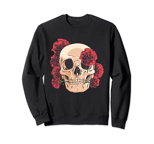 Roses et crâne Roses vintage tête de mort Rock Sweatshirt Cover