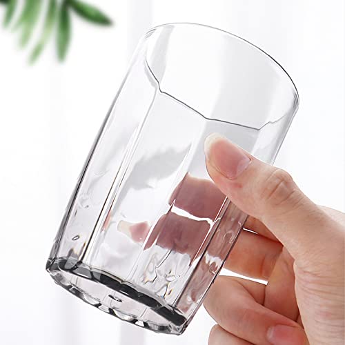 Zeayea Set Of 6 Acrylic Drinking Cups, 14 Oz Unbreakable Water Tumblers, Reusable Plastic Drinking Glasses, Stackable Beverage Tumbler For Water, Juice, Lemonade, Ice Coffee, Bpa-Free, Dishwasher Safe #TOP5