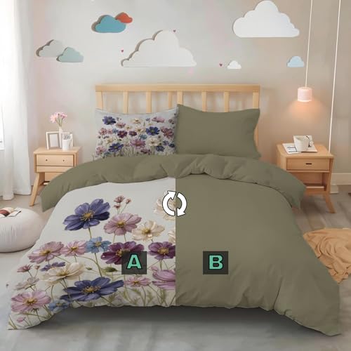 Ropa de cama Cosmos Romántico con funda nórdica de microfibra premium suave y duradera 5