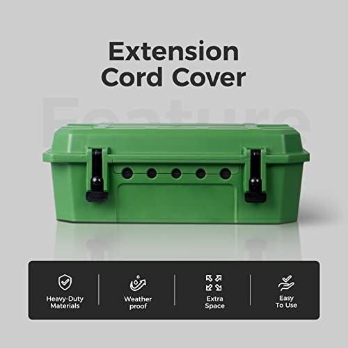 Welkin Outdoor Weatherproof Connection Box, Ip54 Water-Resistant Extension Cord Connection Box, Electrical Box To Protect Outlets, Plugs, Sockets, Timers, Power Strips, Holiday Lights And More #TOP1