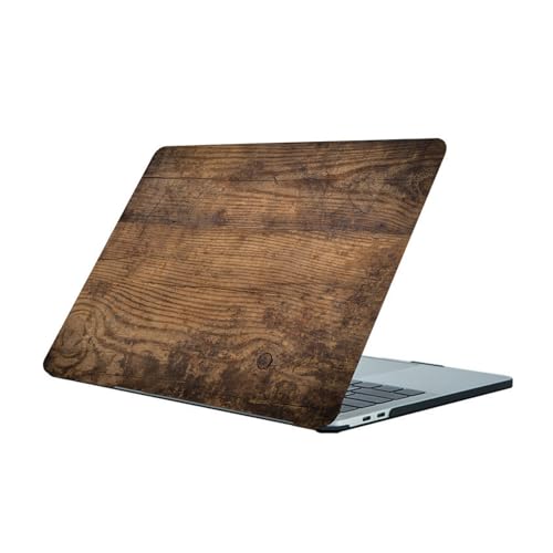 HLAAJJX Funda Dura Compatible con 2024-2021 Macbook Pro 16 Pulgadas M1 M2 M3 M4 MAX A2485 A2780 A2991 con Touch ID, Plástico Carcasa Delgada Cubierta Protectora,Madera Envejecida