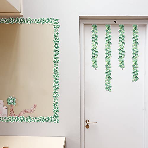 image for Outus 59ft Eucalyptus Border Bulletin Board Classroom Boho Bulletin Wa