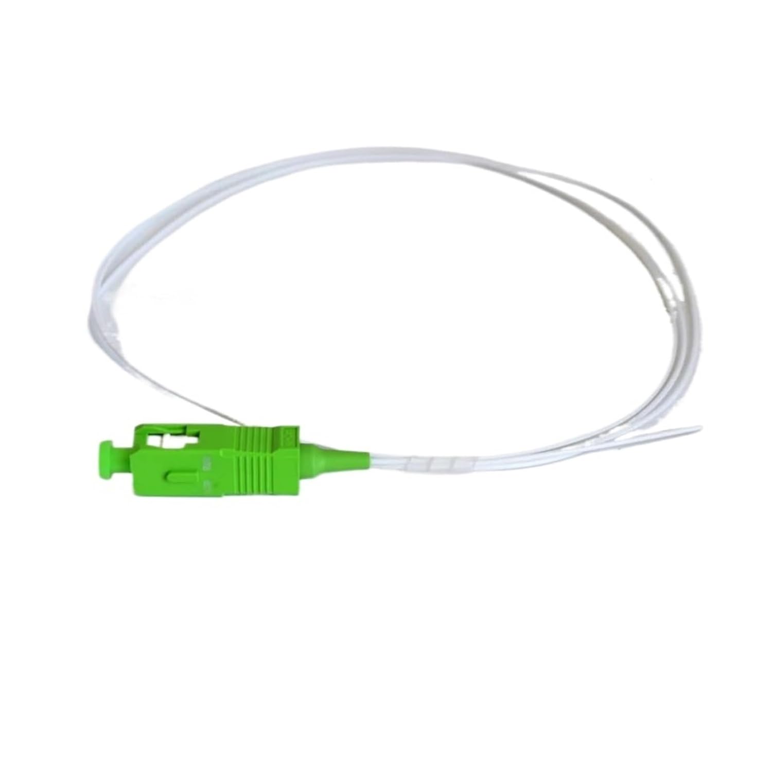 50pcs/lot White Singlemode Simplex PVC 0.9mm 1.5 Meter SC/APC Fiber Optic Pigtail SC/APC Pigtail