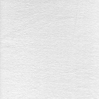 Solid White Anti-Pill Premium Fleece Fabric Medium Weight By The Yard