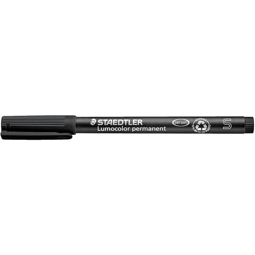 Staedtler - LumoColor 313-9 Superfine Black, Permanent Felt Tip