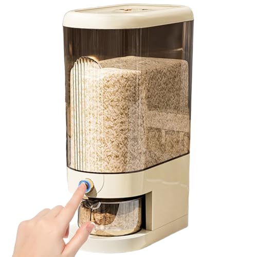 Distributore di riso da 10 kg contenitore di riso sigillato secchio di distributore di cereali a capacità a prova di umidità per casa
