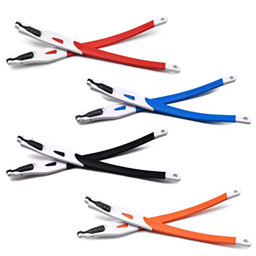 Repuesto de goma para montura Oakley Crosslink con patillas de marco blanco y azul