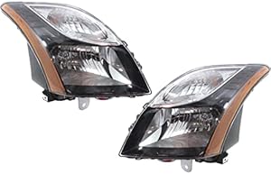 For Nissan Sentra Headlight Assembly 2010 2011 2012 Pair Driver and Passenger Side 2.0 SR Model/2.5L Engine Black CAPA Certified | NI2502193 | NI2503193 | 26060-ZT50B | 26010-ZT50B