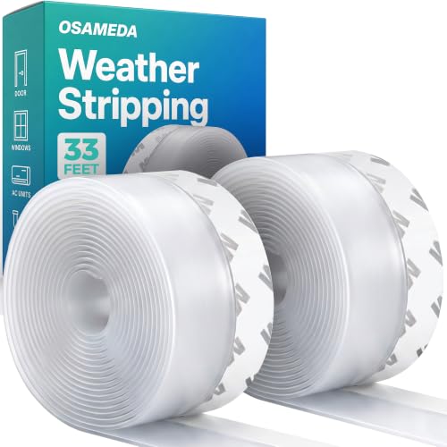 OSAMEDA Weather Stripping Door Seal - Draft Stopper for Windows Doors 33FT