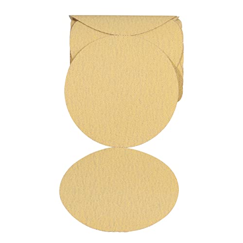 Abn 80 Grit Sandpaper Roll - 6 Inch Round Sanding Discs Aluminum Oxide Sandpaper Discs With Adhesive Back, 100Pc #TOP5