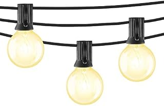 Mr Beams 5W G40 Globe Bulb Incandescent Weatherproof Indoor/Outdoor String Lights, 50 feet