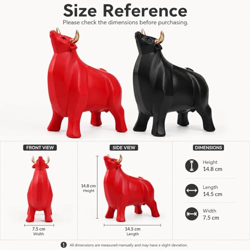 Objets de collection taureaux de Wall Street ornement décoratif unisexe