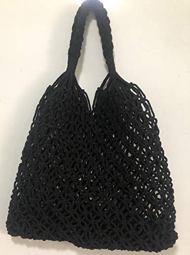 Image of Beach Bag Tote Braided Handbag Women String Bag Summer Hobo Bag Travel Bag