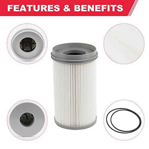 R61709 Fuel Filter Water Separator Element Fit For Dd13 Dd15 Dd16 Diesel Engine 45 Micron Replaces# Fs20176 Pf46235 Used In Detroit 03-40538-009 Housing #TOP5