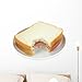 Wallmonkeys Bitten Baloney Sandwich on White Bread Wall Decal Peel and Stick Graphic WM97567 (24 in W x 18 in H)