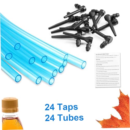 Kit de saignée pour sirop d'érable avec tubes de qualité alimentaire et robinets de récolte - 5