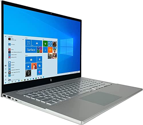 Image of HP Envy 17.3 inch FHD Touchscreen Business Laptop, Intel Core i7-1165G7, Windows 11 Pro, 64GB RAM, 2TB SSD, NVIDIA GeForce MX450, Backlit Keyboard, Long Battery Life,32GB Durlyfish USB Card
