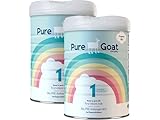 Pure Goat Company Organic Infant Formula Stage 1 (0–6 Months) | Made with Full-Cream Goat’s Milk | GOS Fibres, DHA & ARA | Palm Oil & Soy Free | Organic Certified Baby Milk Powder – 800g (Pack of 2)