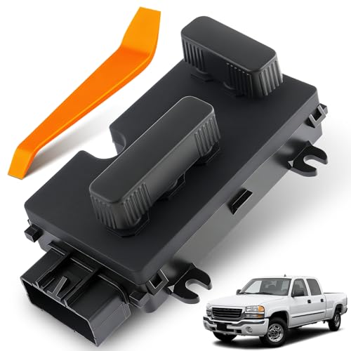 Dacall Driver Side Power Seat Switch Fit for Chevrolet Silverado Avalanche Suburban Tahoe 1999-2006 GMC Yukon Sierra 1500/2500/3500 HD Cadillac Escalade Hummer H2 Replace 12450166 901202