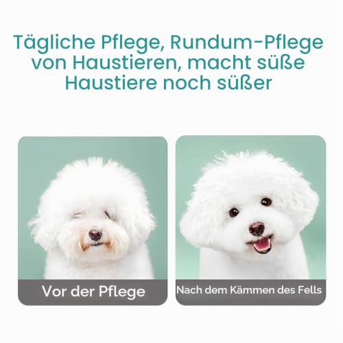 Hundekamm, Katzenkamm, Hunde- & Katzenbürste für mittel- bis langhaarige