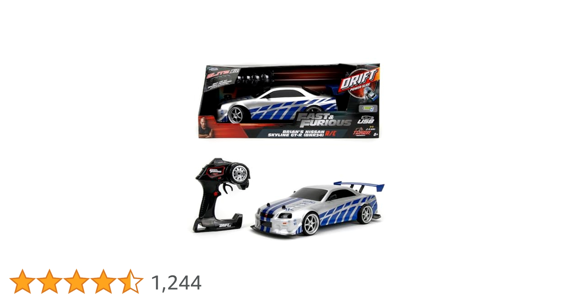 ラジコン本体2台 Amazon.co.jp: Jada 99701 Toys Fast & Furious Brian's Nissan