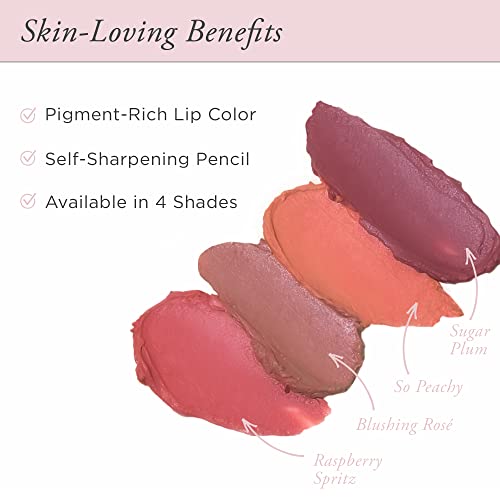Pür Minerals Silky Pout Creamy Lip Chubby, Jumbo Lip Pencil, Sunflower Seed Oil, Protects Lips, Rich Lip Color, Beauty, Multitasking Makeup, Vegan & Cruelty Free - Raspberry Spritz #TOP1