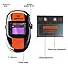 DEKOPRO Welding Helmet Auto Darkening Solar Power Welding Mask Hood for TIG MIG ARC Welder Helmet Orange Black