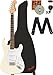 Fender Squier Affinity Stratocaster Limited Edition - Olympic White Bundle with Gig Bag, Tuner, Strap, Picks, and Austin Bazaar Instructional DVD