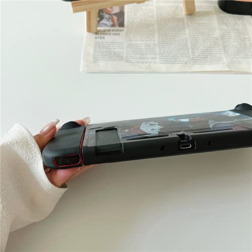 ENFILY Cute Soft Shockproof Hatake Kakashi Dockable Cover Case Compatible with Nintendo Switch, Dura