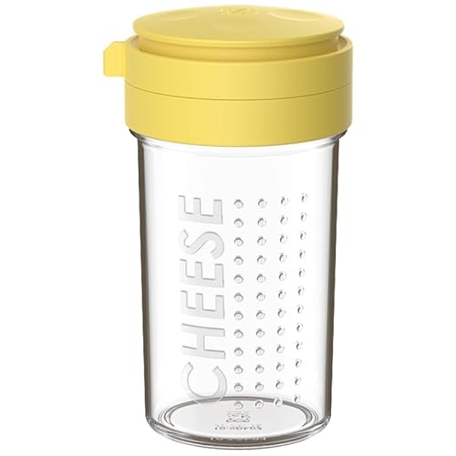 380ML Shaker with Airtight Lid, Glass Spices Shaker, Anti-Clogging Spices Powder Dispensers for Sugar, Pepper, Chocolate, Matcha