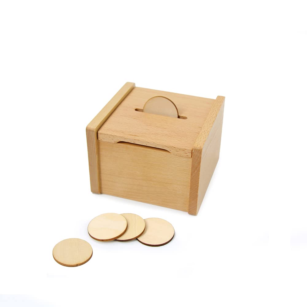KiddisonSlotted Box with Chips Montessori Material for Toddlers