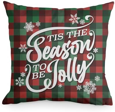 FrameStory Decorative Christmas Throw Pillows with Insert - Holid...