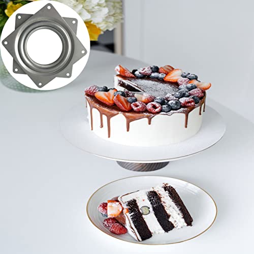 2 Pcs 4 Inch Susan Turntable Bearings Susan Turntable Lazy Susan Turntable Square Rotating Bearing Plate Lazy Susan Hardware Swivel Plate, For Swivel Plate,Corner Cabinet,Revolving Shelve In Kitchen #TOP4