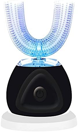 Xiarden Automatic Toothbrush, U-Shaped Ultrasonic Toothbrush 360° Auto Toothbrush with Whitening Blue Light Whole Mouth Toothbrush IPX7 Waterproof for Adults